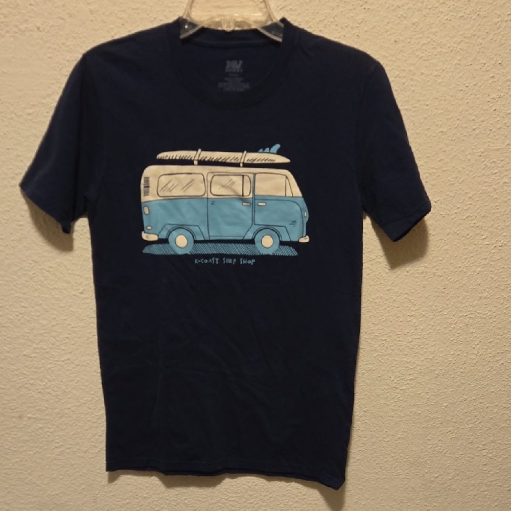 B17 Navy T-Shirt with Blue Van K-Coast Surf Shop Sz Sm